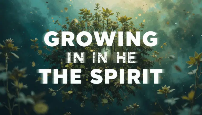 GROWING IN THE SPIRIT (Part 1)